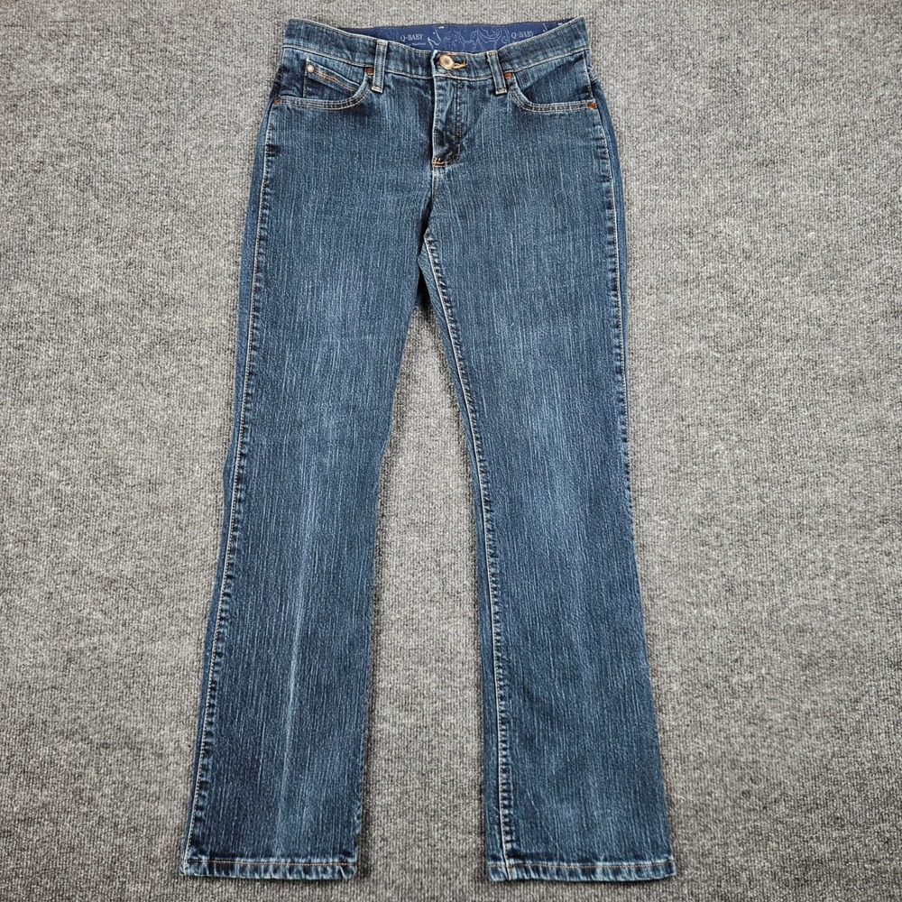 Wrangler Q-Baby Ultimate Riding Jeans Women's 7/8 x32 WRQ20DD Mid Rise Dark Wash